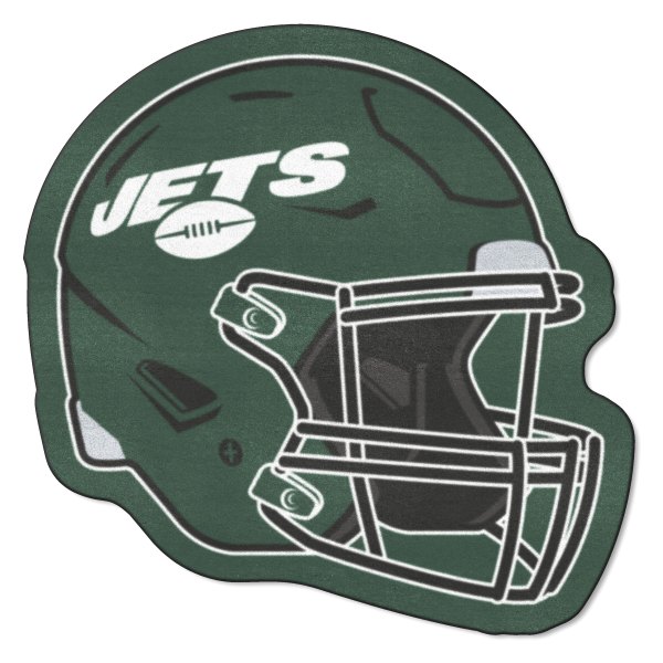 FanMats® - New York Jets 36" x 22.6" Nylon Face Helmet Mascot Mat
