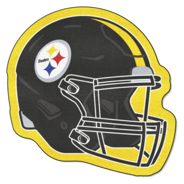 FanMats® - Pittsburgh Steelers 36" x 36" Nylon Face Helmet Mascot Mat