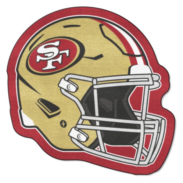 FanMats® - San Francisco 49ers 36" x 22.75" Nylon Face Helmet Mascot Mat