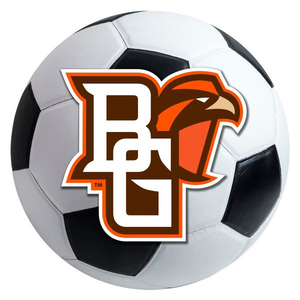 FanMats® - Bowling Green State University 27" Dia Nylon Face Soccer Ball Floor Mat with "BG & Falcon" Logo