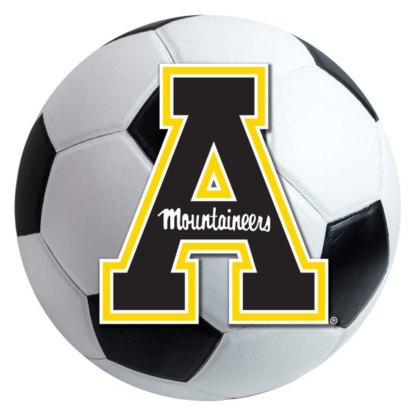 FanMats® - Appalachian State University 27" Dia Nylon Face Soccer Ball Floor Mat with "A & Mountaineers" Logo
