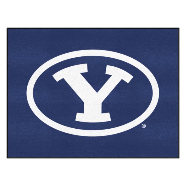 FanMats® - Brigham Young University 33.75" x 42.5" Nylon Face All-Star Floor Mat with "Oval Y" Logo