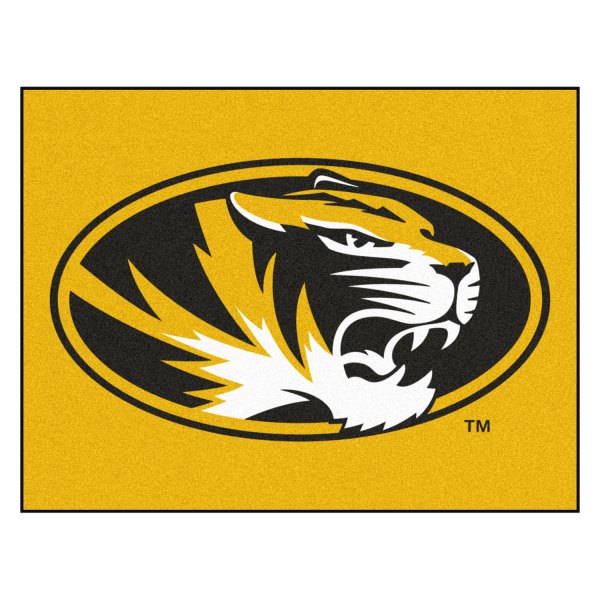 FanMats® - University of Missouri 33.75" x 42.5" Nylon Face All-Star Floor Mat with "Oval Tiger" Logo