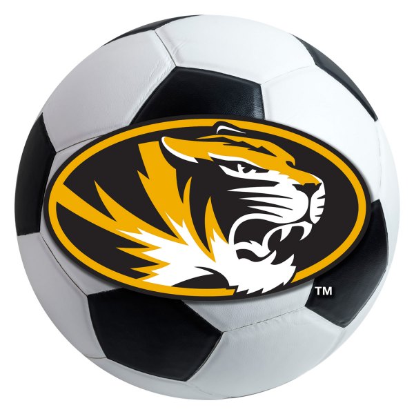 FanMats® - University of Missouri 27" Dia Nylon Face Soccer Ball Floor Mat with "Oval Tiger" Logo