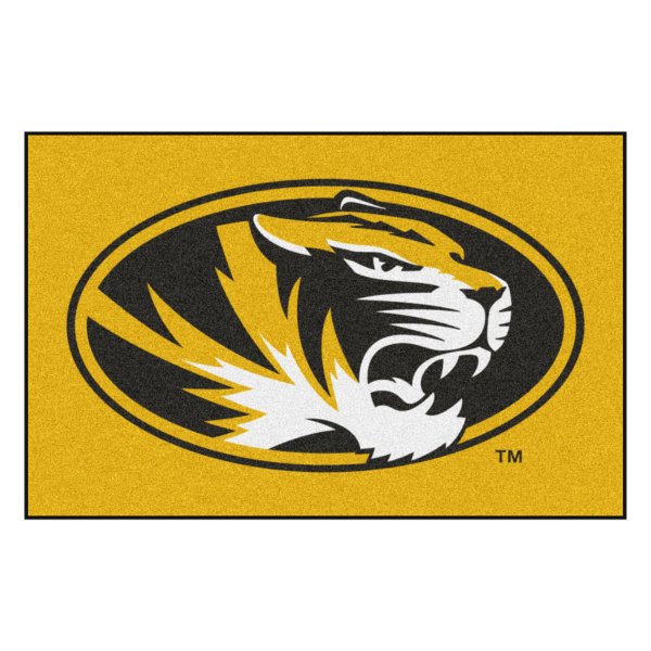 FanMats® - University of Missouri 19" x 30" Nylon Face Starter Mat with "Oval Tiger" Logo