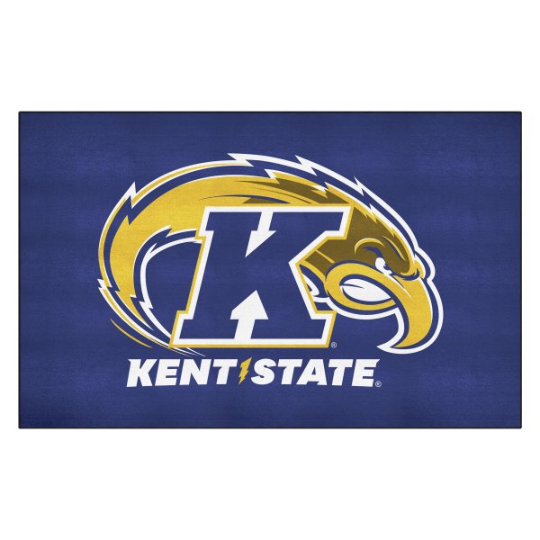 FanMats® - Kent State University 60" x 96" Nylon Face Ulti-Mat with "K & Golden Eagle" Logo