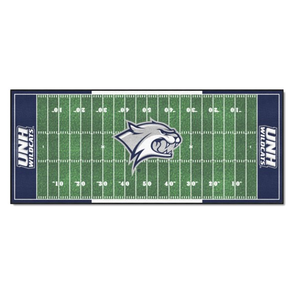FanMats® - University of New Hampshire 30" x 72" Nylon Face Football Field Runner Mat with "Wildcats" Logo