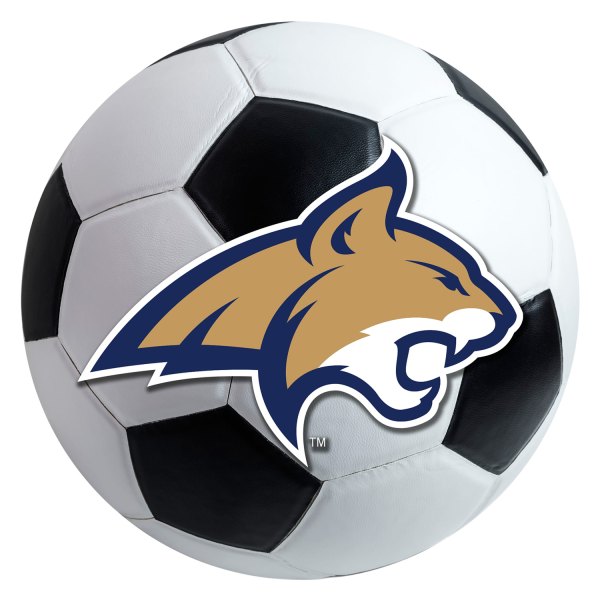 FanMats® - Montana State University 27" Dia Nylon Face Soccer Ball Floor Mat with "Cats" Logo