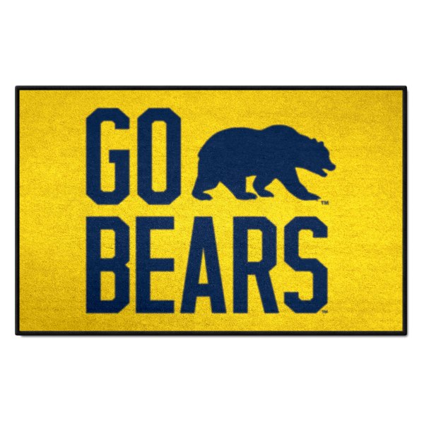FanMats® - University of California, Berkeley 30"L x 19"W Slogan Nylon Starter Mat with Go Bears Wordmark