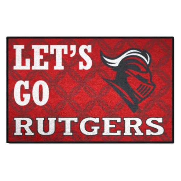 FanMats® - Rutgers University 30"L x 19"W Slogan Nylon Starter Mat with School Slogan