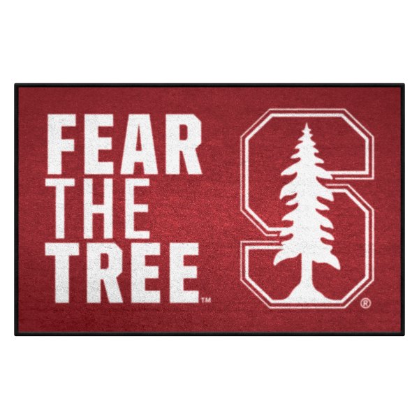 FanMats® - Stanford University 30"L x 19"W Slogan Nylon Starter Mat with School Slogan & S with Tree Logo