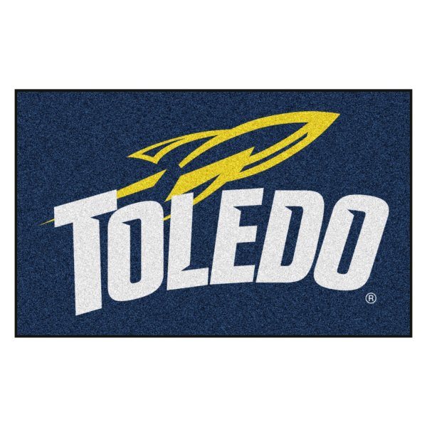 FanMats® - University of Toledo 60" x 96" Nylon Face Ulti-Mat with "Rocket & Toledo" Logo