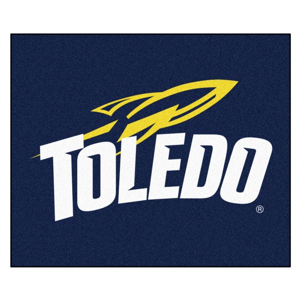 FanMats® - University of Toledo 59.5" x 71" Nylon Face Tailgater Mat with "Rocket & Toledo" Logo