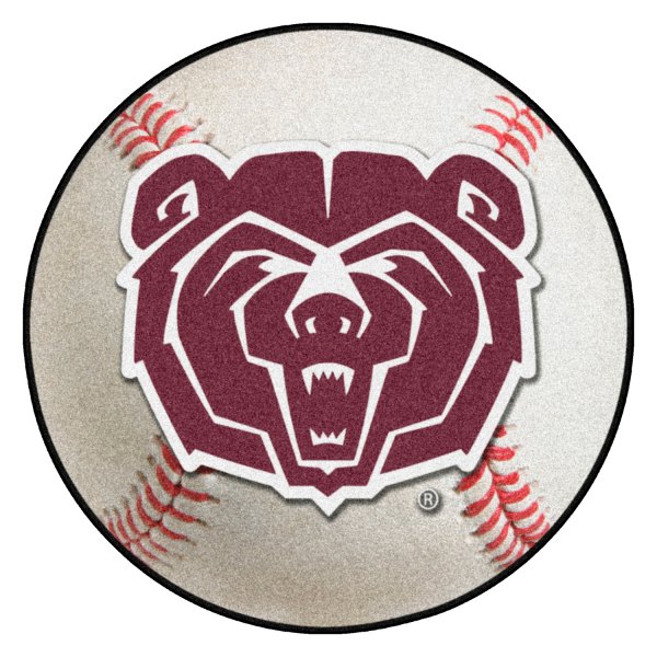 FanMats® - Missouri State University 27" Dia Nylon Face Baseball Ball Floor Mat with "Bear" Logo