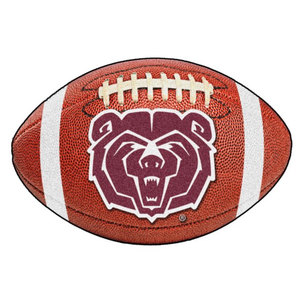 FanMats® - Missouri State University 20.5" x 32.5" Nylon Face Football Ball Floor Mat with "Bear" Logo