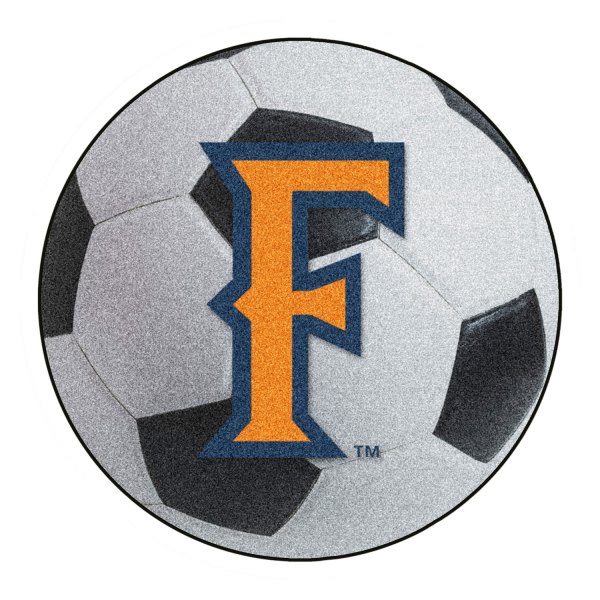 FanMats® - Cal State University (Fullerton) 27" Dia Nylon Face Soccer Ball Floor Mat with "Stylized F" Logo