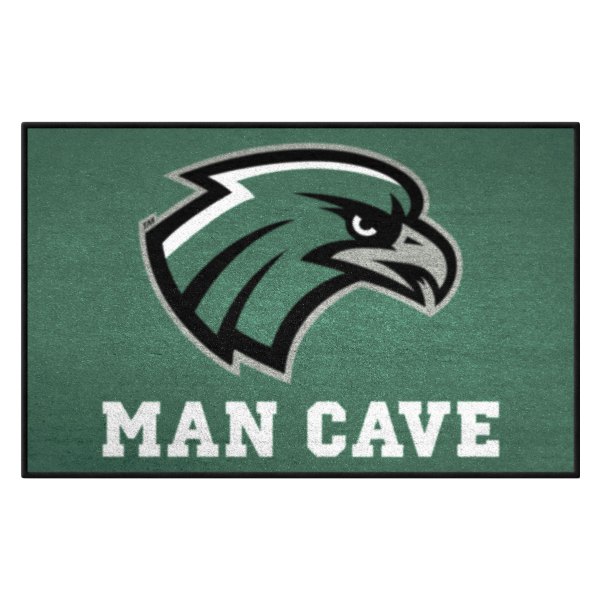 FanMats® - Northeastern State University 30"L x 19"W Man Cave Nylon Starter Mat with River Hawk Logo