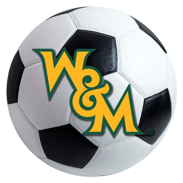 FanMats® - College of William & Mary 27" Dia Nylon Face Soccer Ball Floor Mat with "W&M" Logo