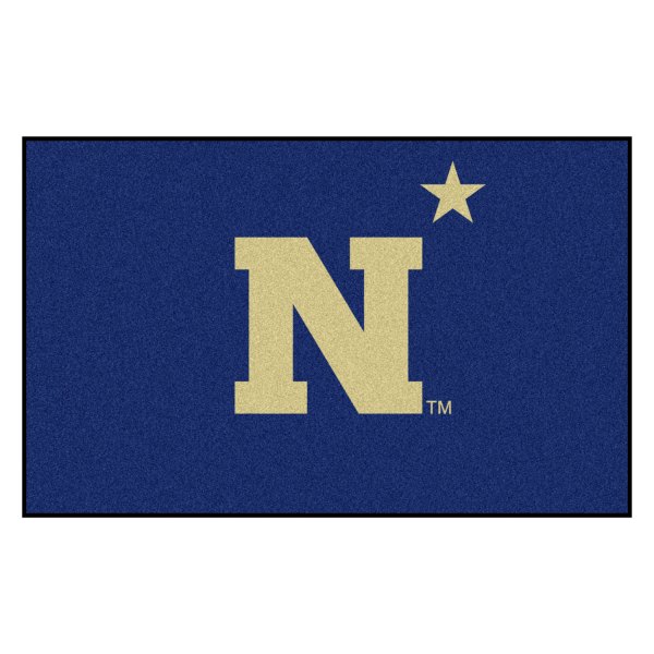 FanMats® - U.S. Naval Academy 60" x 96" Nylon Face Ulti-Mat with "N" Primary Logo