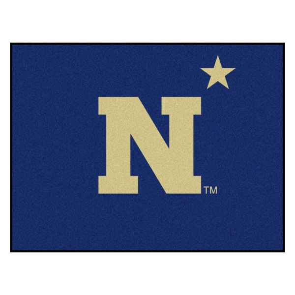 FanMats® - U.S. Naval Academy 33.75" x 42.5" Nylon Face All-Star Floor Mat with "N" Primary Logo