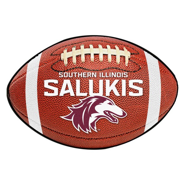 FanMats® - Southern Illinois University 20.5" x 32.5" Nylon Face Football Ball Floor Mat with "SIU" Logo