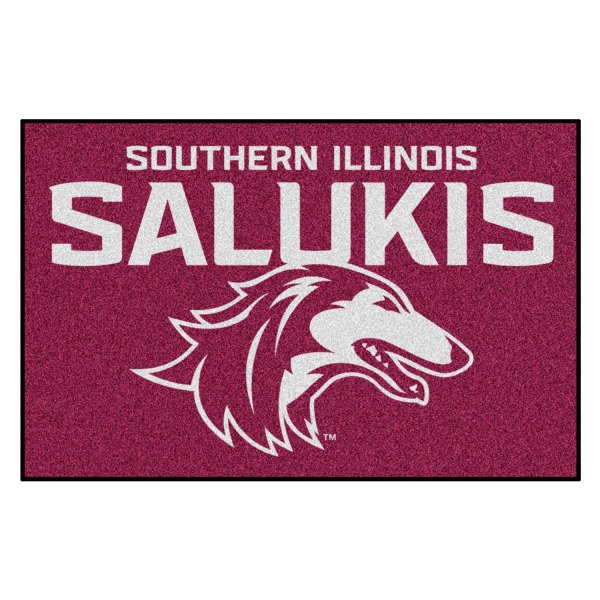 FanMats® - Southern Illinois University 19" x 30" Nylon Face Starter Mat with "Salukis & Wordmark" Logo