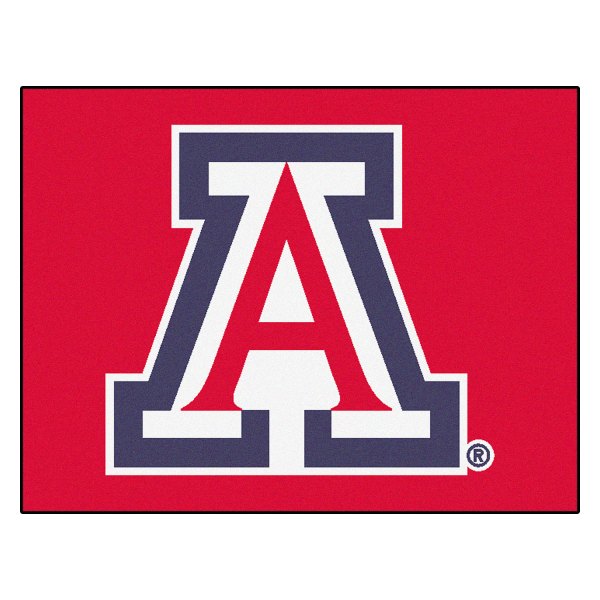 FanMats® - University of Arizona 33.75" x 42.5" Nylon Face All-Star Floor Mat with "A" Primary Logo
