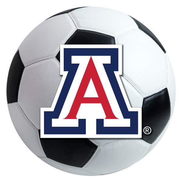 FanMats® - University of Arizona 27" Dia Nylon Face Soccer Ball Floor Mat with "A" Primary Logo