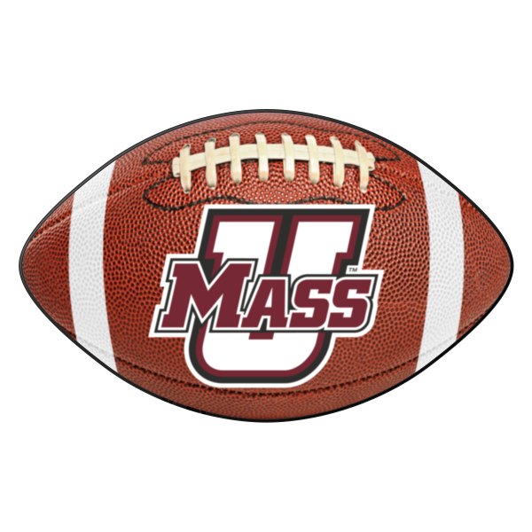 FanMats® - University of Massachusetts 20.5" x 32.5" Nylon Face Football Ball Floor Mat