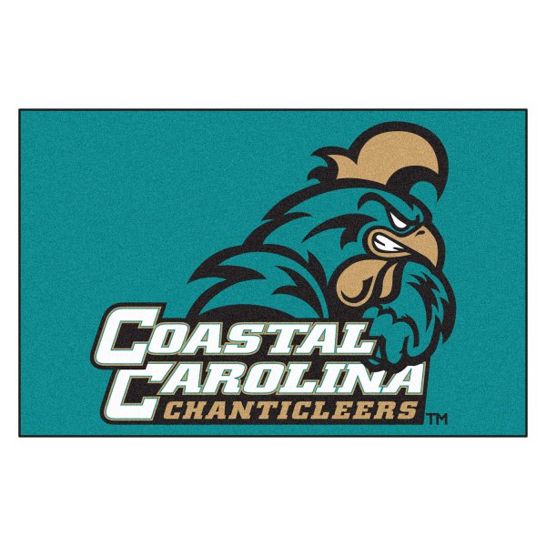 FanMats® - Coastal Carolina University 19" x 30" Nylon Face Starter Mat with "Chanticleer" Logo