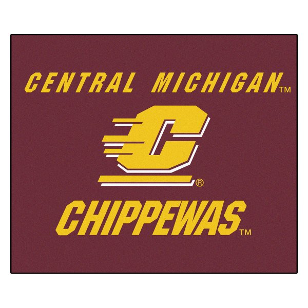 FanMats® - Central Michigan University 59.5" x 71" Nylon Face Tailgater Mat with "Block C" Logo & Wordmark