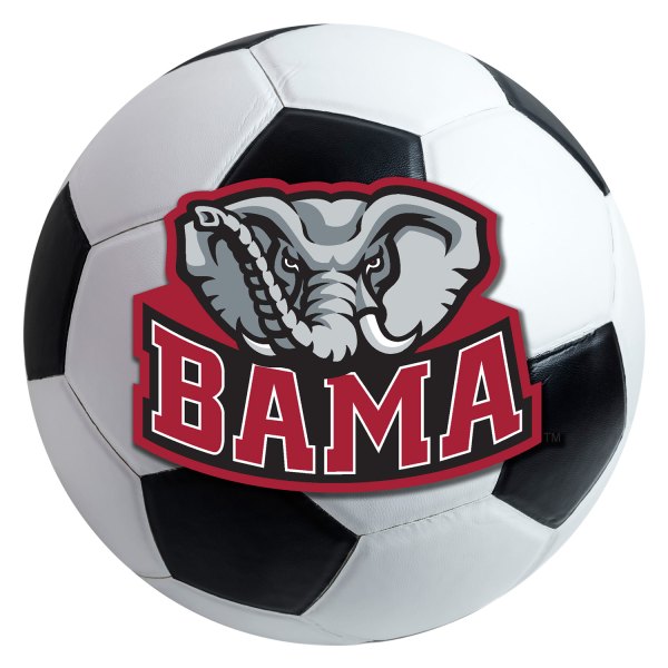 FanMats® - University of Alabama 27" Dia Nylon Face Soccer Ball Floor Mat with "Bama" Logo
