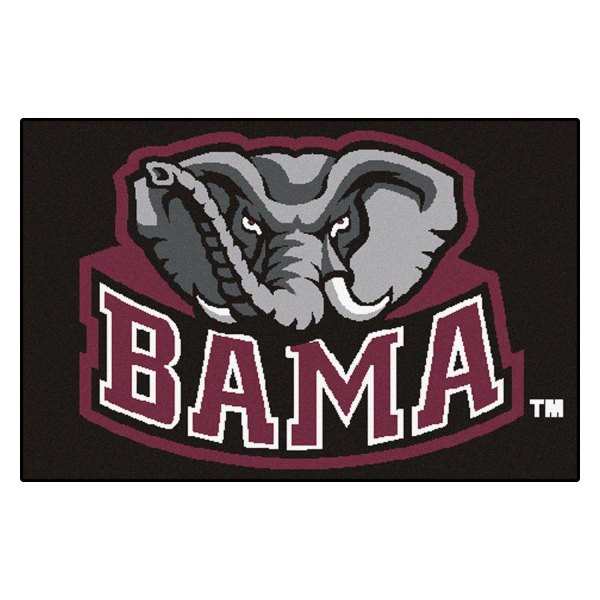 FanMats® - University of Alabama 19" x 30" Nylon Face Starter Mat with "Bama" Logo
