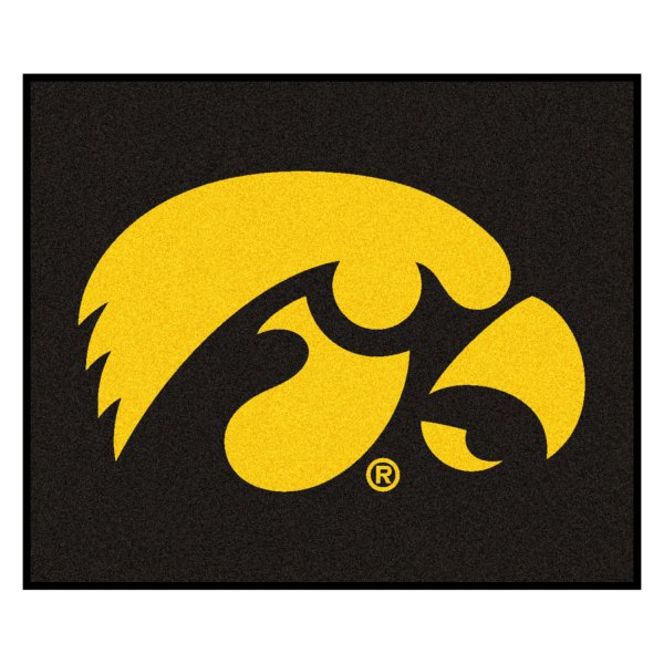 FanMats® - University of Iowa 59.5" x 71" Nylon Face Tailgater Mat with "Hawkeye" Logo
