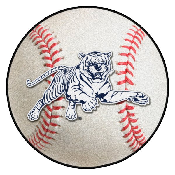 FanMats® - Jackson State University 27" Dia Nylon Face Baseball Ball Floor Mat with "Tiger" Logo