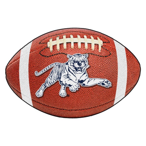 FanMats® - Jackson State University 20.5" x 32.5" Nylon Face Football Ball Floor Mat with "Tiger" Logo