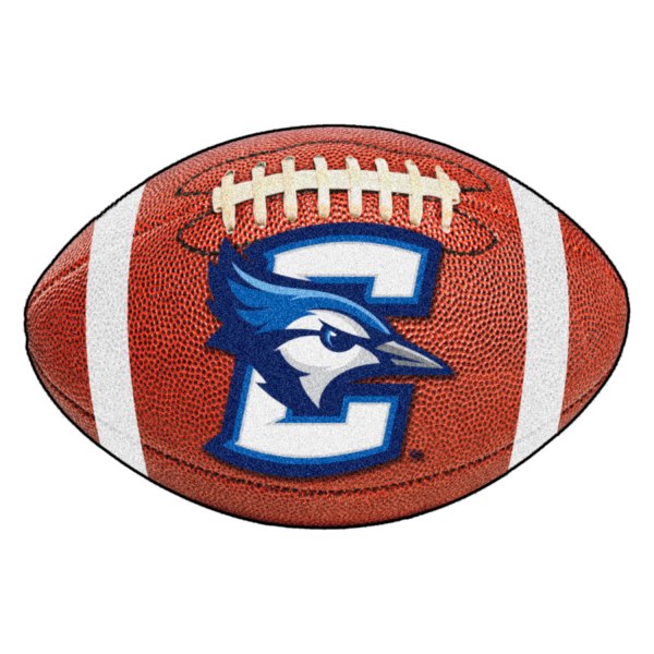 FanMats® - Creighton University 20.5" x 32.5" Nylon Face Football Ball Floor Mat with "C & Blue Jay" Logo