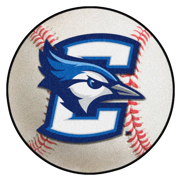 FanMats® - Creighton University 27" Dia Nylon Face Baseball Ball Floor Mat with "C & Blue Jay" Logo