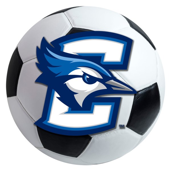 FanMats® - Creighton University 27" Dia Nylon Face Soccer Ball Floor Mat with "C & Blue Jay" Logo