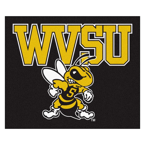 FanMats® - West Virginia State University 59.5" x 71" Nylon Face Tailgater Mat with "WVSU & Yellow Jacket" Logo