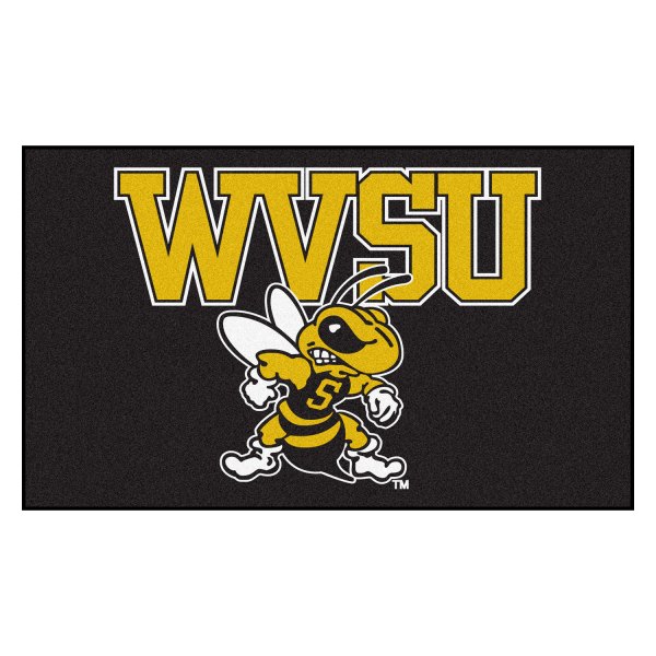 FanMats® - West Virginia State University 19" x 30" Nylon Face Starter Mat with "WVSU & Yellow Jacket" Logo
