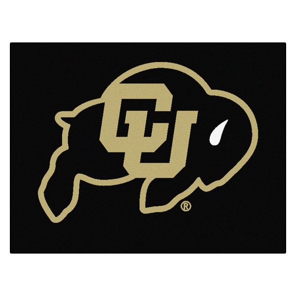 FanMats® - University of Colorado 33.75" x 42.5" Nylon Face All-Star Floor Mat with "CU & Buffalo" Logo