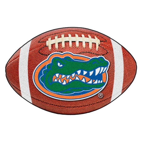 FanMats® - University of Florida 20.5" x 32.5" Nylon Face Football Ball Floor Mat with "Gator" Logo