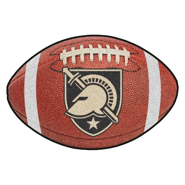 FanMats® - U.S. Military Academy 20.5" x 32.5" Nylon Face Football Ball Floor Mat with "Shield with Armour" Primary Logo