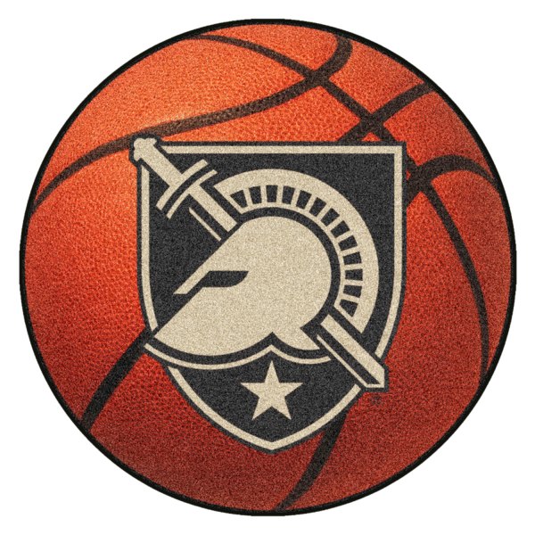 FanMats® - U.S. Military Academy 27" Dia Nylon Face Basketball Ball Floor Mat with "Shield with Armour" Primary Logo