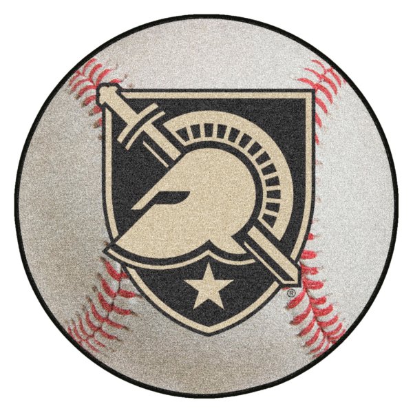 FanMats® - U.S. Military Academy 27" Dia Nylon Face Baseball Ball Floor Mat with "Shield with Armour" Primary Logo