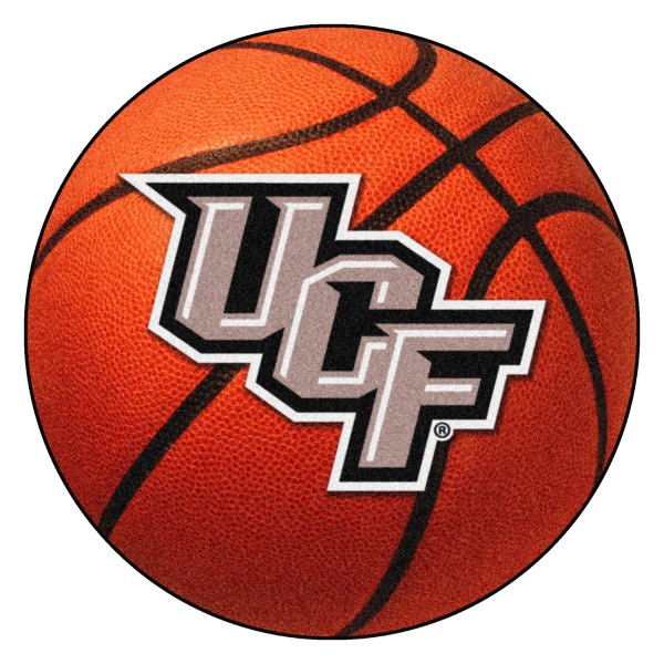 FanMats® - University of Central Florida 27" Dia Nylon Face Basketball Ball Floor Mat with "UCF" Primary Logo
