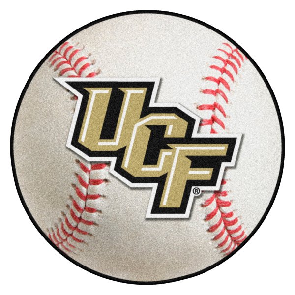 FanMats® - University of Central Florida 27" Dia Nylon Face Baseball Ball Floor Mat with "UCF" Primary Logo