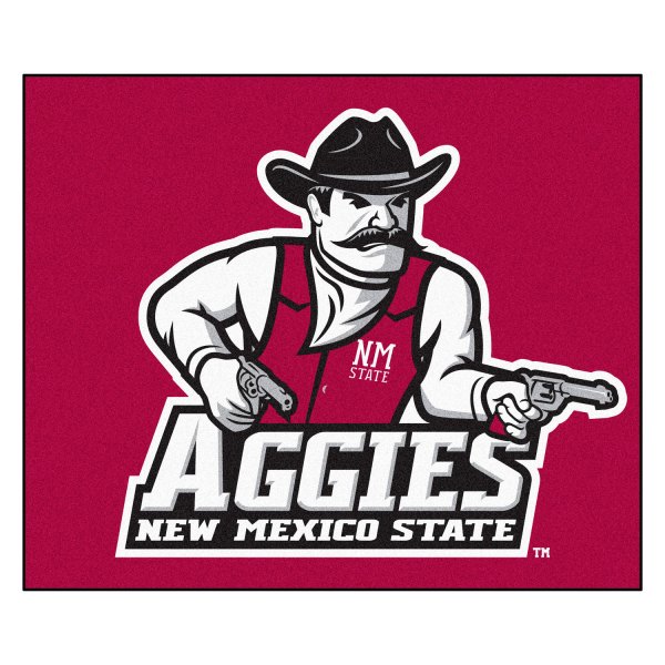 FanMats® - New Mexico State University 59.5" x 71" Nylon Face Tailgater Mat with "Pistol Pete" Logo & Wordmark