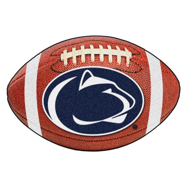 FanMats® - Penn State University 20.5" x 32.5" Nylon Face Football Ball Floor Mat with "Nittany Lion" Logo